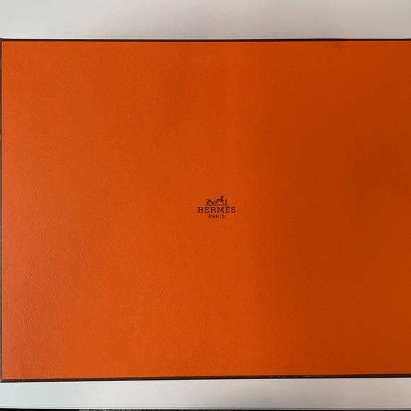 🧡 BNIB AUTHENTIC Hermès Epsom Oran Sandals in size 37 (Women’s 7) 🧡 - Picture 5 of 5